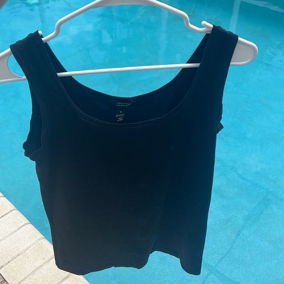 Alfani Black Tank Top sz M Ultrasoft super cute Modest NWOT Loungewear Cami - Picture 5 of 12